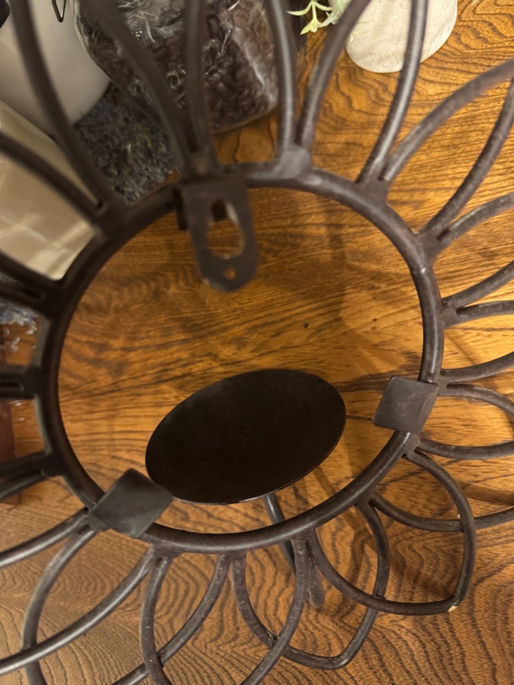Rustic Metal Sunflower Candle Holder - Picture 8 of 8